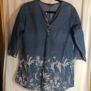 LA File Denim Tunic